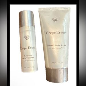 Crêpe Erase Facial Treatment and Scrub Set